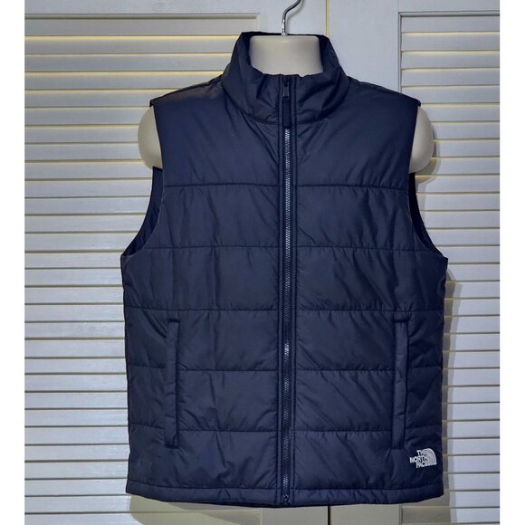 The North Face Men's Black Pink Embordered Everyday Insulated Puffer Vest Size M - Picture 1 of 15